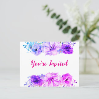 Invitation postcard