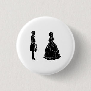 Invitation Postcard 1 Inch Round Button
