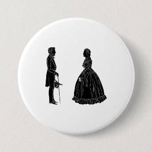 Invitation Postcard 3 Inch Round Button