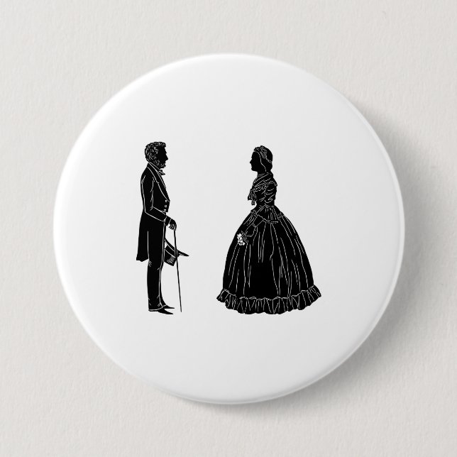 Invitation Postcard 3 Inch Round Button (Front)