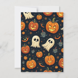 Invitation Poste d'Halloween