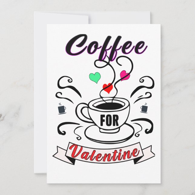 Invitation Poster d'anniversaire de café (Devant)