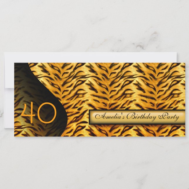 Invitation poster de animal (Devant)