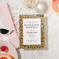 Poster de animal beige et Brown Bachelorette Party