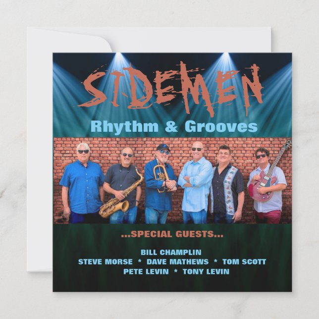 Invitation Poster de la Musique Sidemen (Devant)