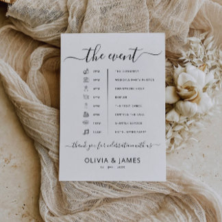 Invitation Poster de l'Ordre mariage des événements, chronolo