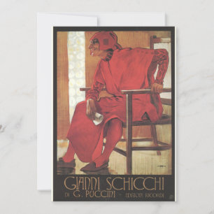 Invitation Poster Gianni Schicchi (Puccini)
