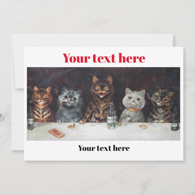 Invitation Poster Louis Wain (Devant)