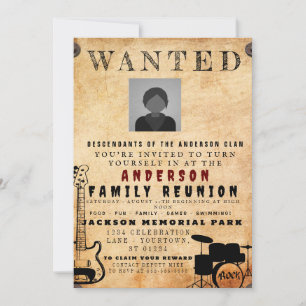 Invitation Poster Recherché Famille Réunion Barbecue Invitati