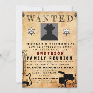 Invitation Poster Recherché Famille Réunion Barbecue Invitati