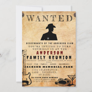 Invitation Poster Recherché Famille Réunion Barbecue Invitati
