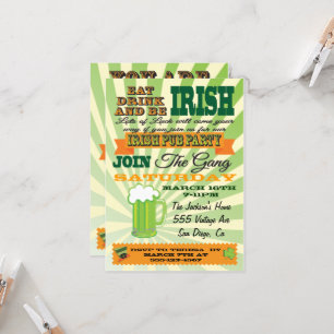Invitation Poster Style St. Patrick's Day Party