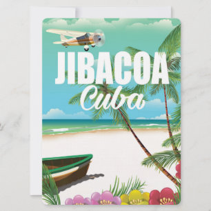 Invitation poster vacances plage de Jibacoa
