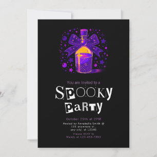Invitation Potion Stars de bouteille minimaliste moderne Hall