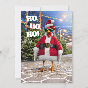 Invitation Poule de Noël