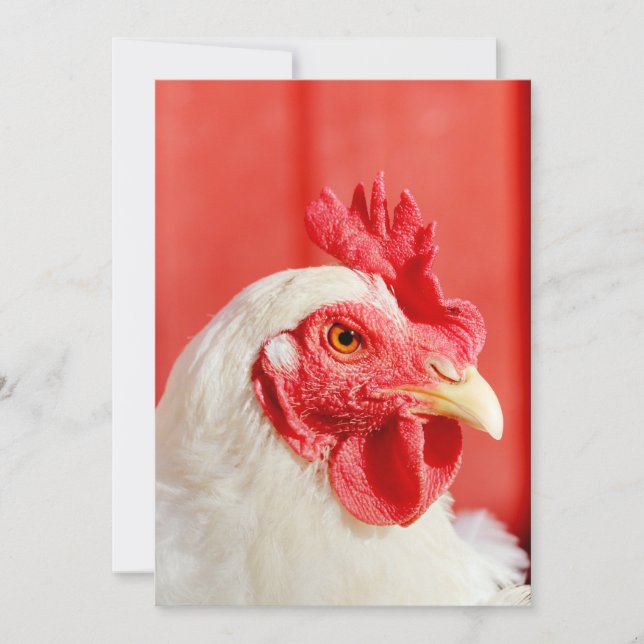 Invitation Poulet de ferme (Devant)