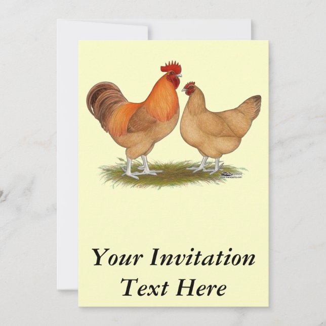 Invitation Poulet de la Bouffée de Lincolnshire (Devant)