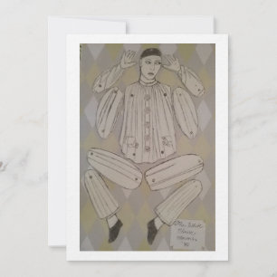 Invitation Poupées de papier italiennes - Trois