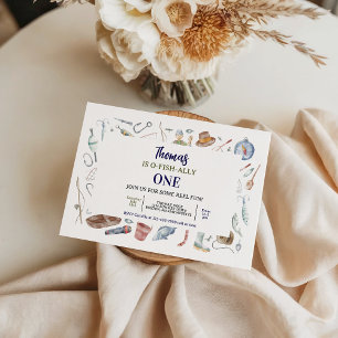 Invitation pour 1er anniversaire de pêche O-Pois