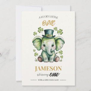 Invitation pour 1er anniversaire Saint-Patrick c