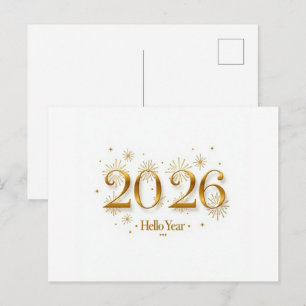Invitation pour 2026 – Carte élégante pour le Nouv