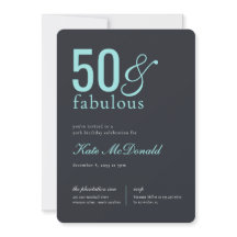 Invitation pour 50 ans et Fabuluxx 50e Anniversair