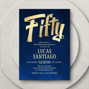 Invitation pour 50e anniversaire de la Marine masc