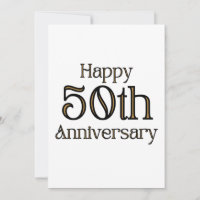 Invitation pour 50e Anniversaire de Mariage