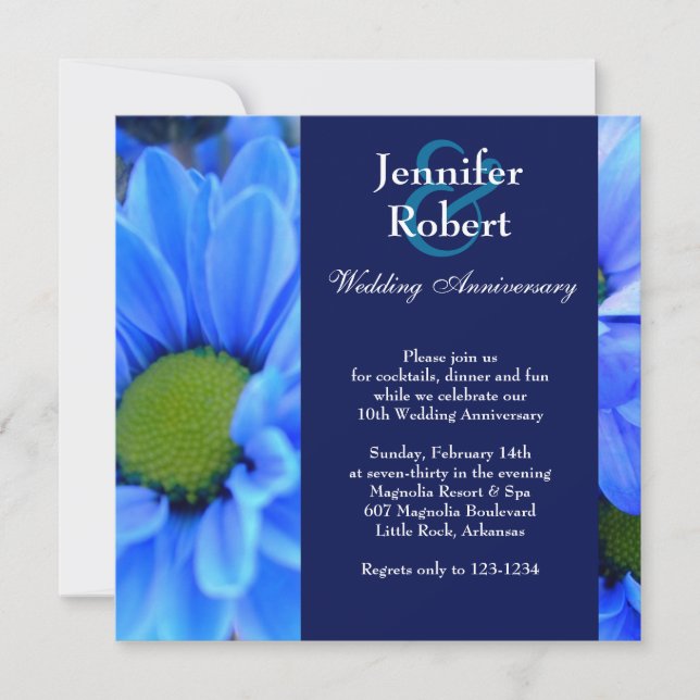 Invitation pour Anniversaire de Mariage (Devant)
