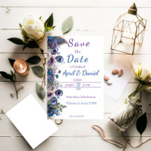 Invitation pour annoncer la date de votre mariage 