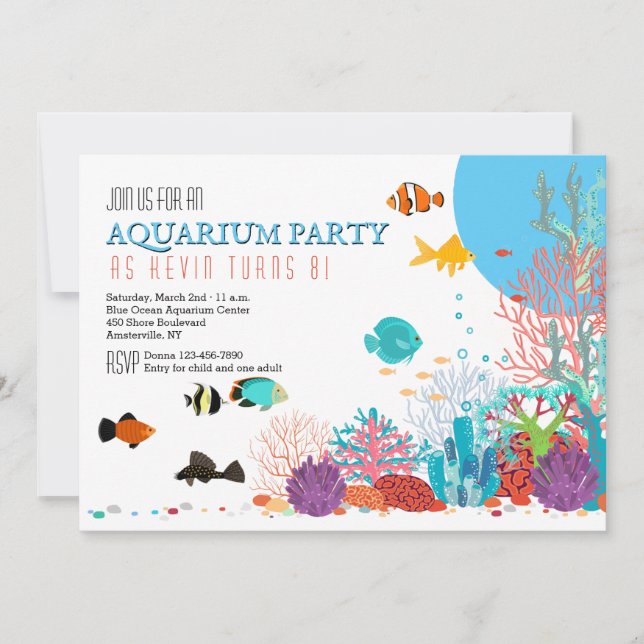 Invitation pour Aquarium (Devant)