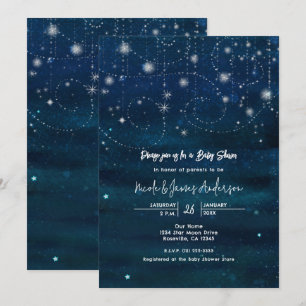 Invitation pour Baby Shower avec Tourbillons de Ci