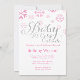 Invitation pour Baby Shower Bébé Il Fait Froid Deh