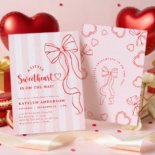 Invitation pour Baby Shower Coquette Little Sweeth