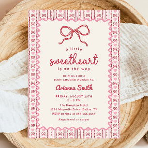 Invitation pour Baby Shower de la Saint-Valentin L