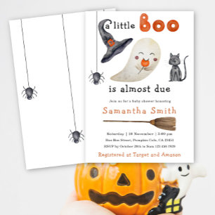 Invitation pour Baby Shower Fantôme d'Halloween Li