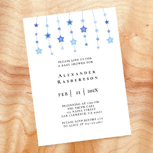 Invitation pour Baby Shower Fille avec une Guirlan
