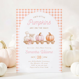 Invitation pour Baby Shower Fille Deux Petits Citr