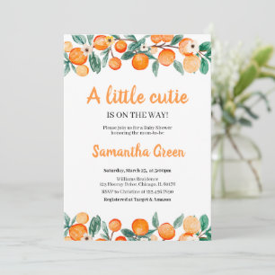 Invitation pour Baby Shower Little Cutie