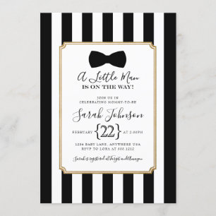 Invitation pour Baby Shower Little Man