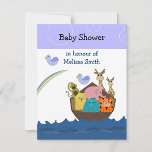Invitation pour Baby Shower sur le thème de l'Arch