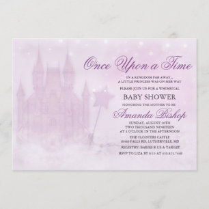 Invitation pour Baby Shower sur le thème Il était
