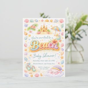 Invitation pour Baby Shower « Vibes de plage »