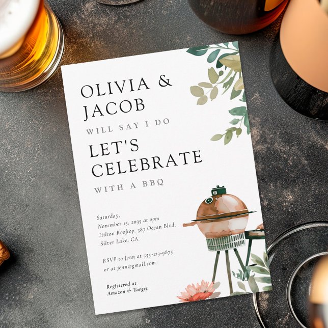Invitation pour célébrer une fête de couples BBQ (Créateur téléchargé)