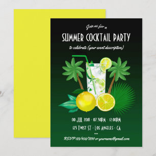 Invitation pour cocktails d'été pour toute occasio