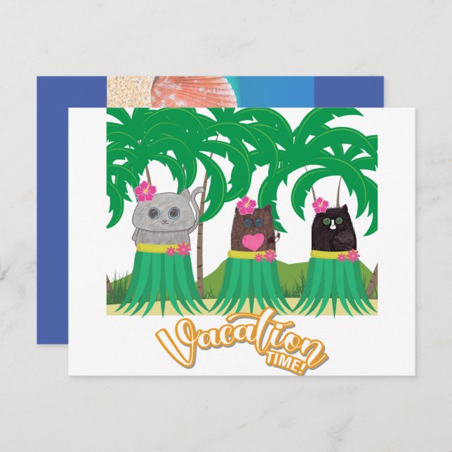 Invitation pour des vacances (Devant / Derrière)