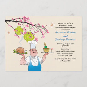 Invitation pour dîner en plein air