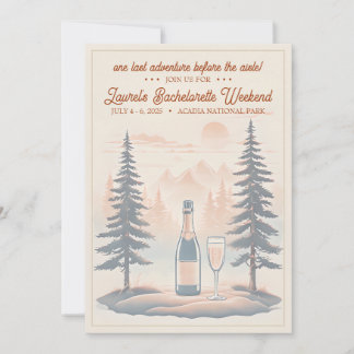 Invitation pour enterrement de vie de jeune fille