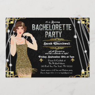 Invitation pour enterrement de vie de jeune fille