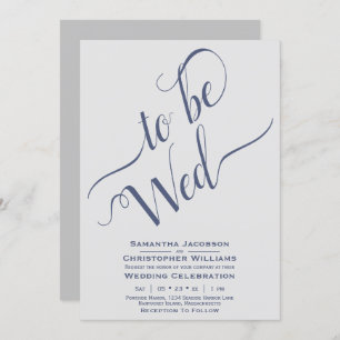 Invitation Pour être Mer Élégante Calligraphie Simple Mariage